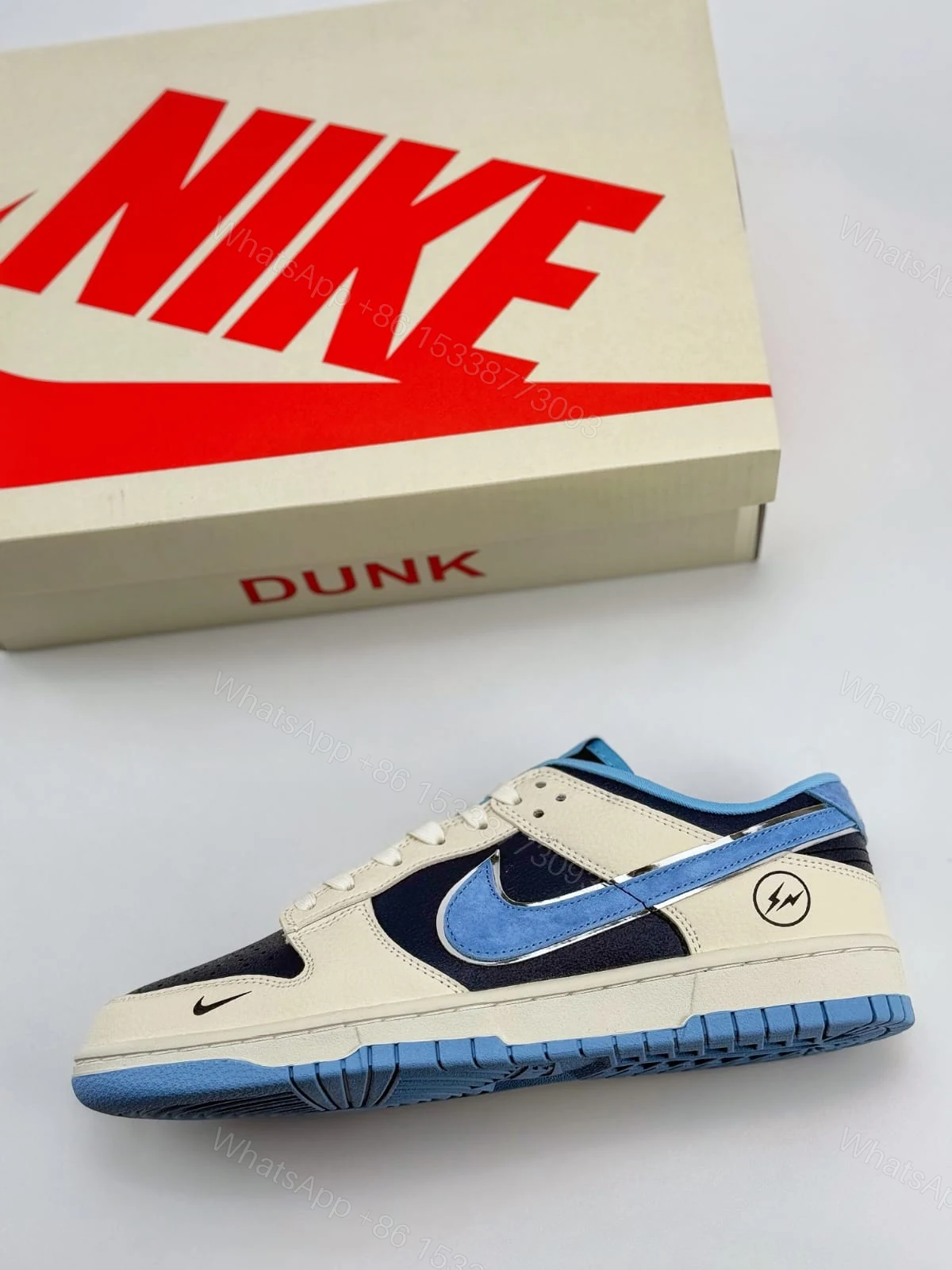 View 7 of FIRST COPY NIKE DUNK LOW RETRO FUJIWARA HORIZOO BLUE