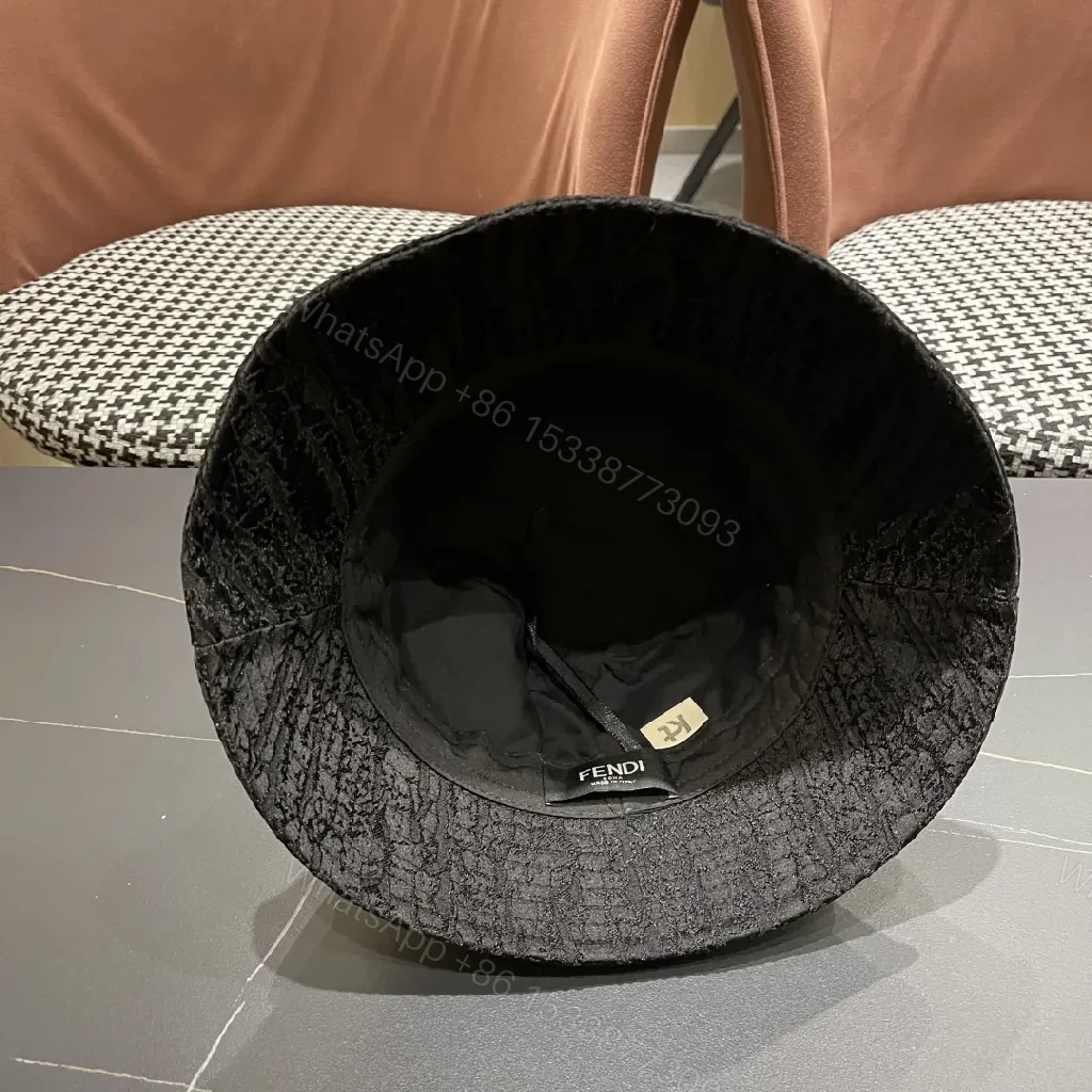 View 8 of Textured Monogram Bucket Hat: Luxe, Unisex, Night-to-Day Accessory
