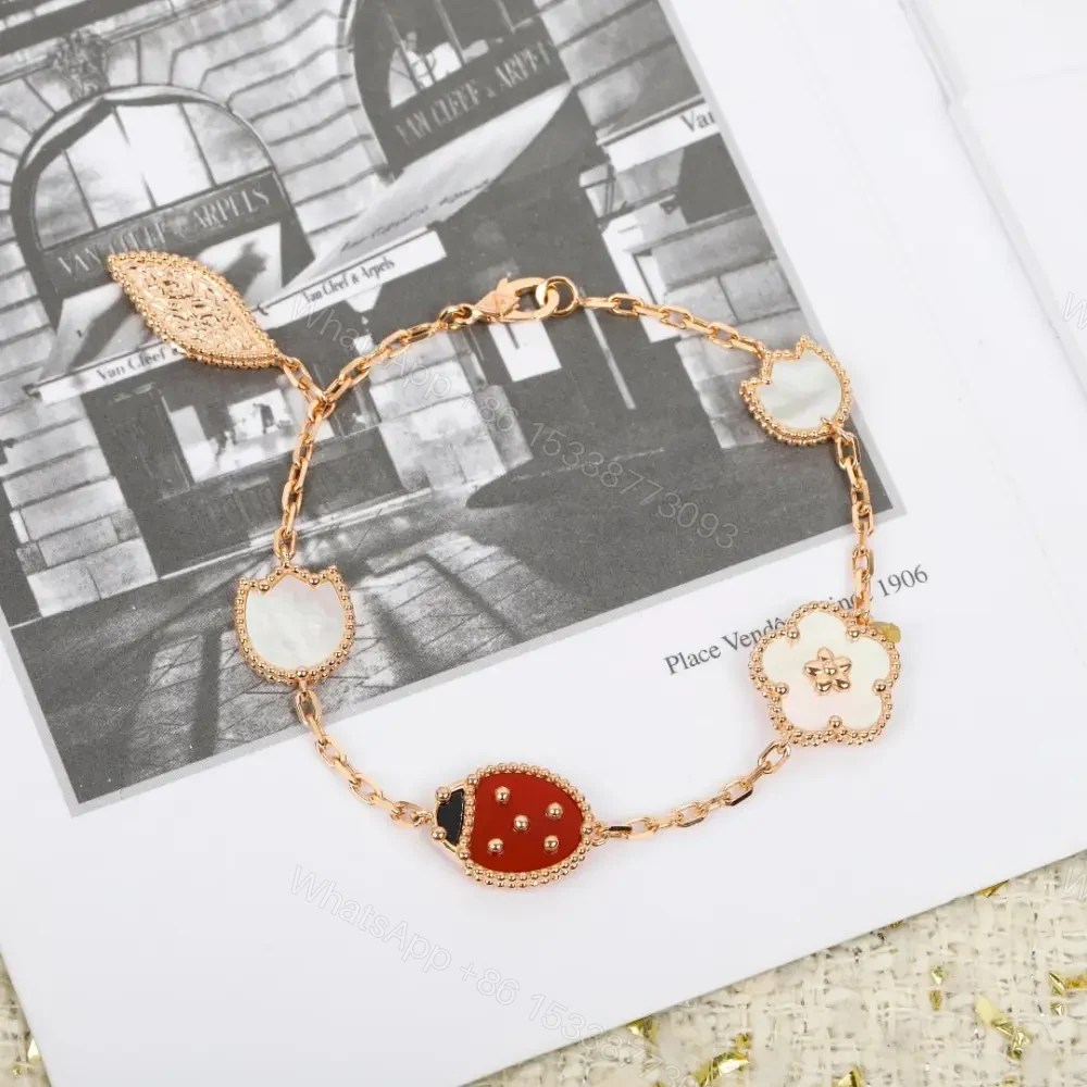 View 2 of 高仿首飾VanCleef&Arpels*RP7RR00瓢蟲花朵手鏈