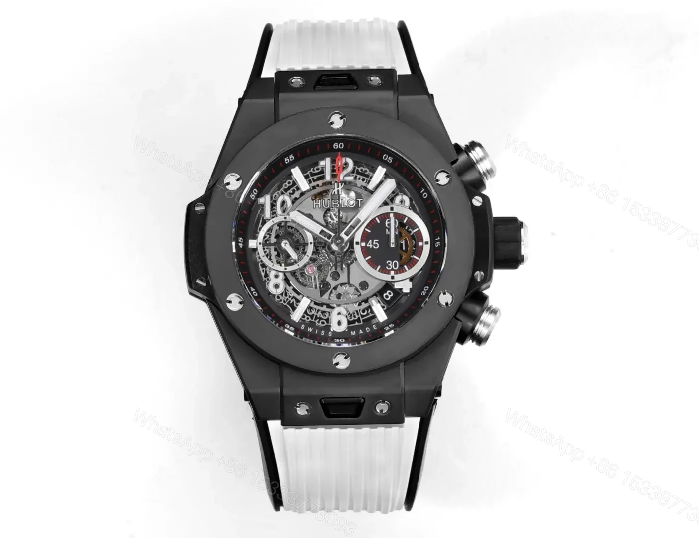 JB Factory Hublot Big Bang Unico Black Ceramic Watch — view 1
