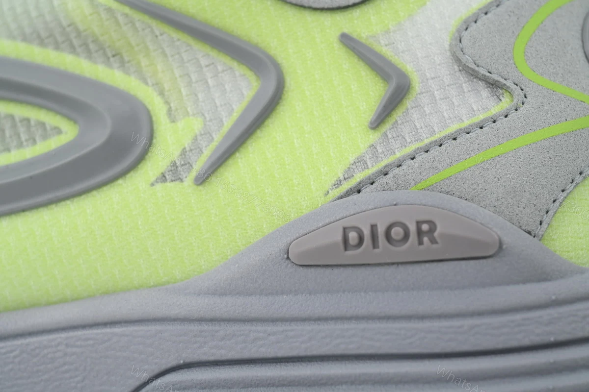 View 4 of Dior B30 Sneakers Fluorescent yellow