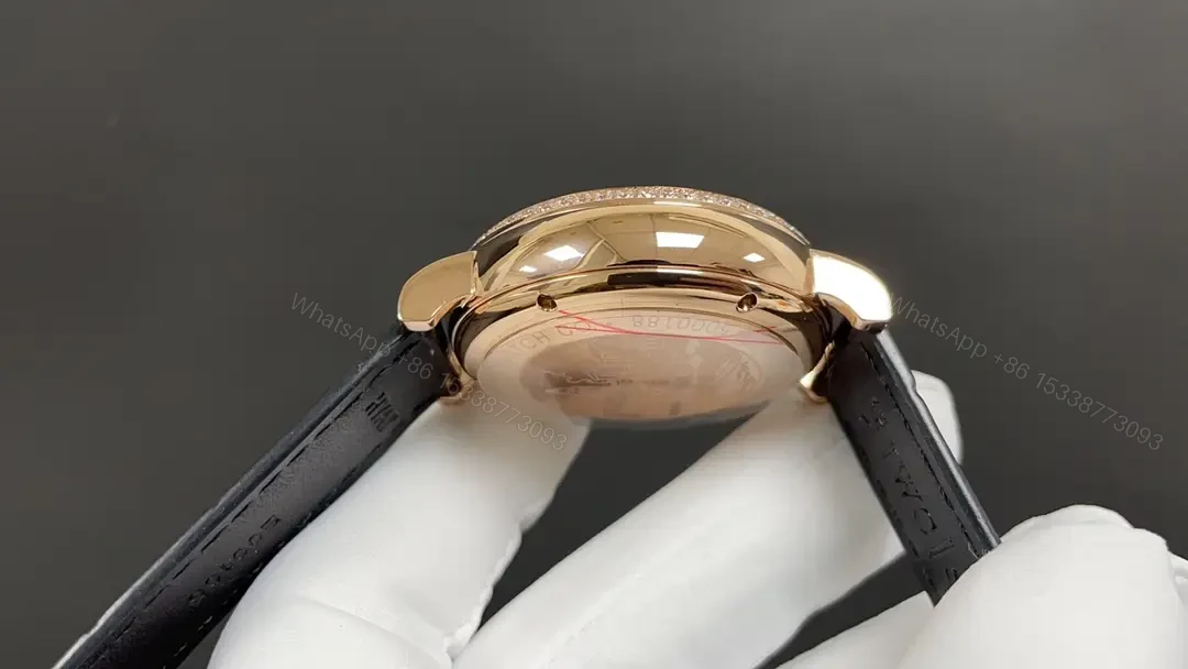 View 5 of IWC Blue Chronograph Watch Rose Gold Leather Strap Ultimate 42MM IWC-CHR-BLU-RG42-L