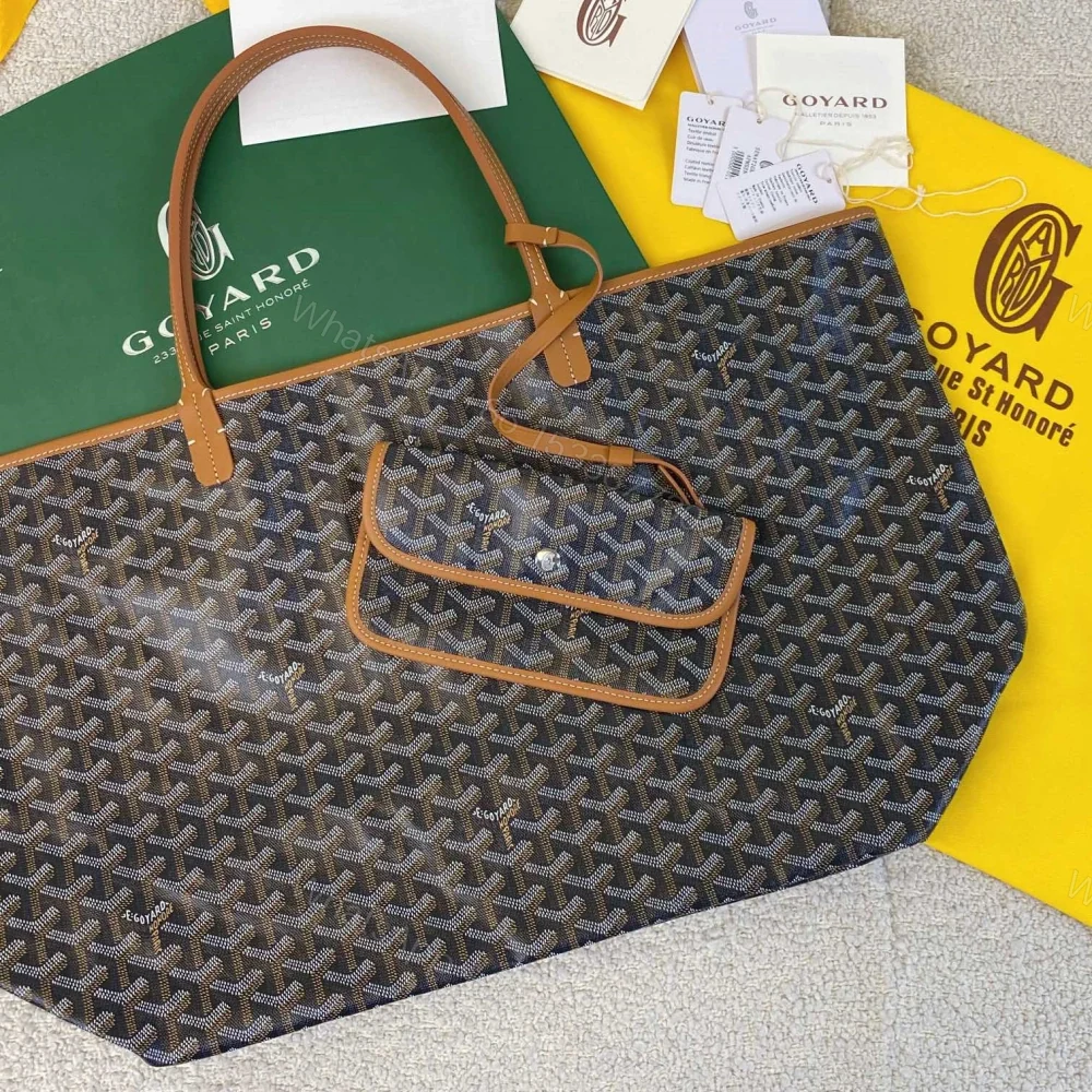 高仿Goyard*STLOUI7滿印Tote媽咪袋棕色大號免檢版 — view 1