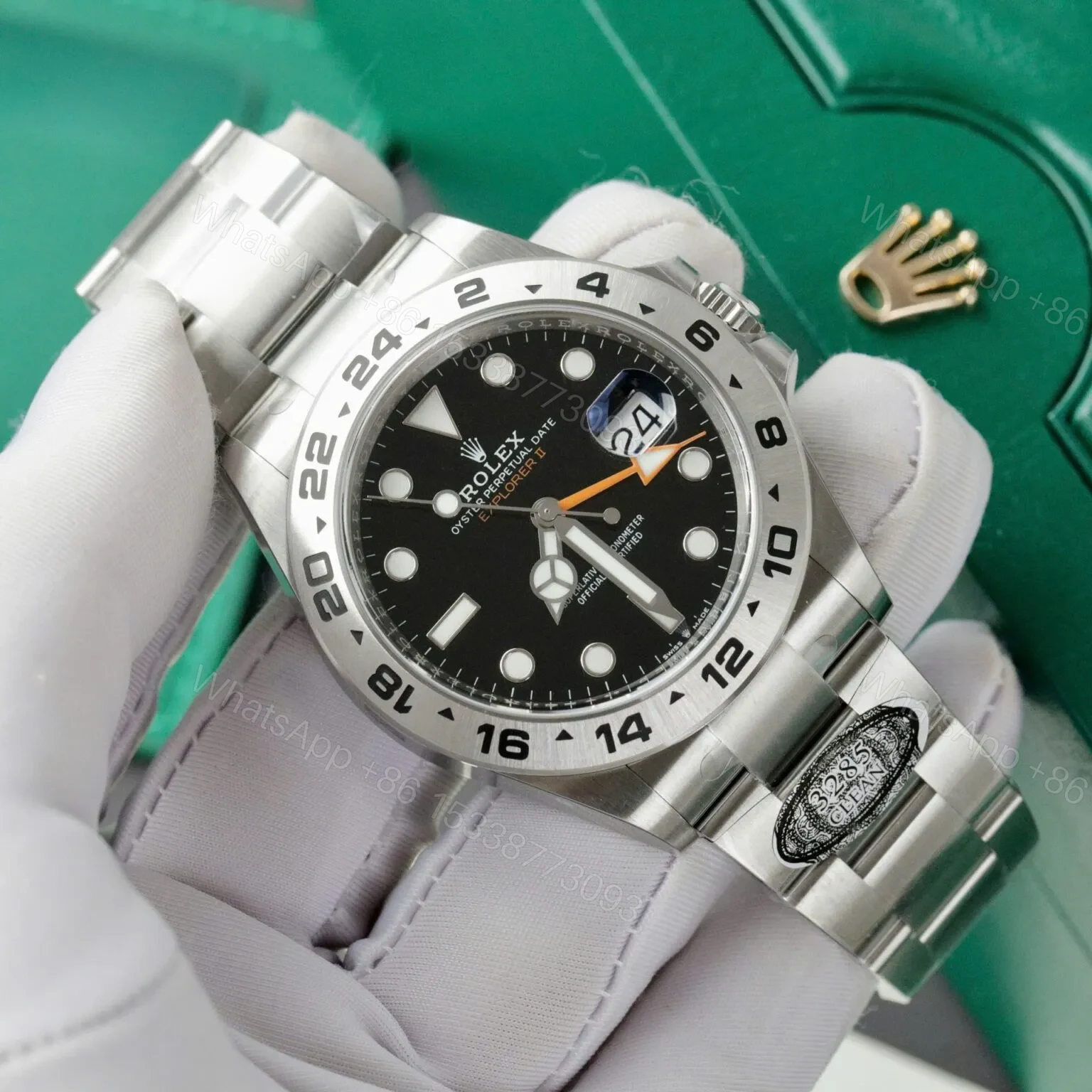 View 3 of Replica Rolex Explorer II Black Dial 216570 BKSO