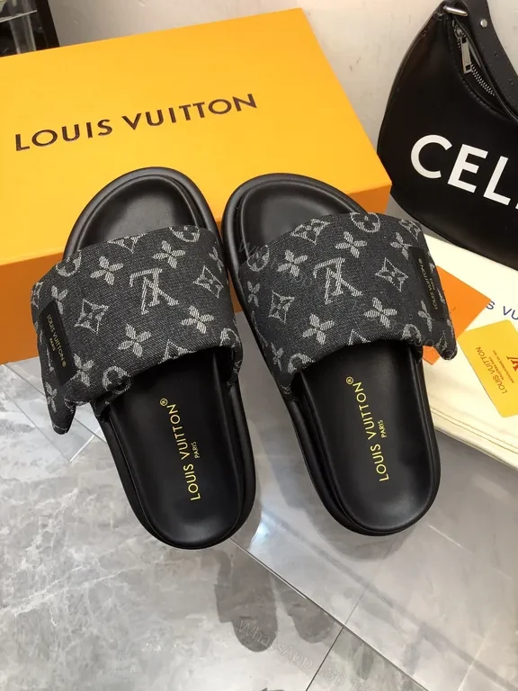 View 5 of Monogram Canvas Louis Vuitton Slide: Bold, Cushioned Comfort