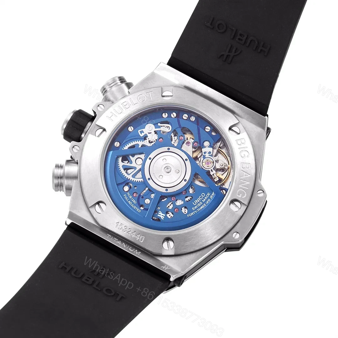 View 8 of Hublot HB3 Big Bang Red Replica 45MM Ceramic Case & Red Rubber Strap RG-HUBLOT-BB-RED-CER-RUB-45