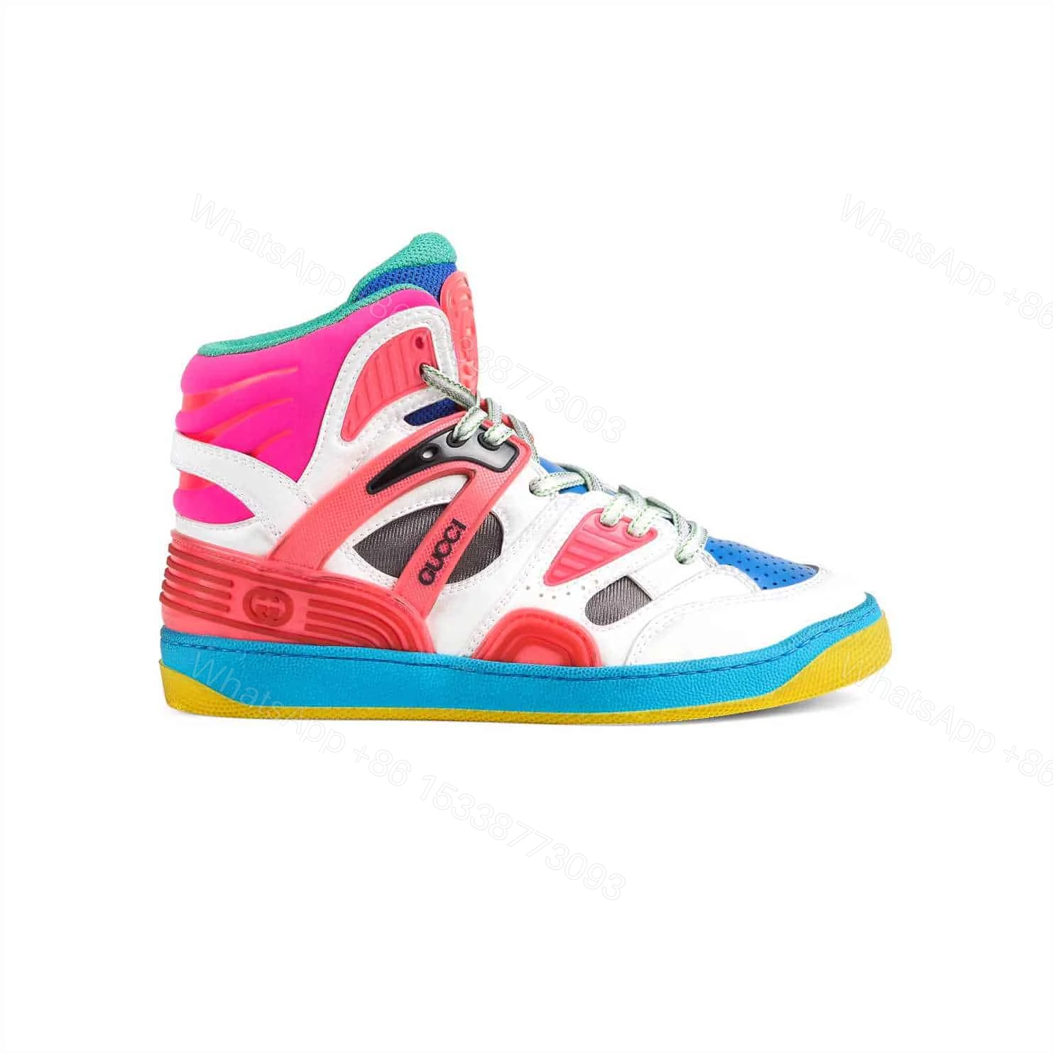 GUCCI BASKET SNEAKERS WHITE DEMETRA – GC069 — view 1