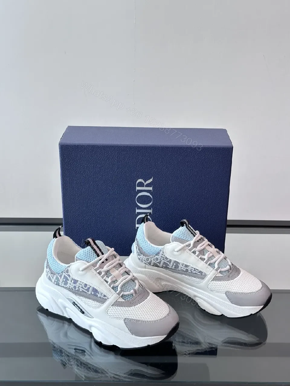 View 3 of White Leather Texture Sneakers: Modern Luxe Comfort Shoes