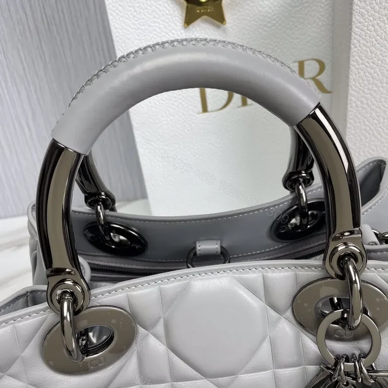 View 9 of Quilted Carryall with Signature Hardware - Dior-Style Luxury Bag