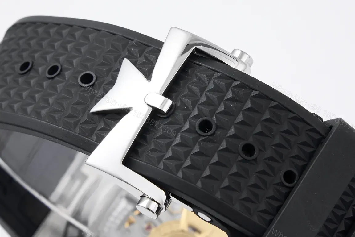 View 9 of 8F Factory Vacheron Constantin Overseas 4500V Series Stainless Steel Watch – Silver Dial, Black Rubber Strap, 41MM Case, Automatic Movement with 60-Hour Power Reserve