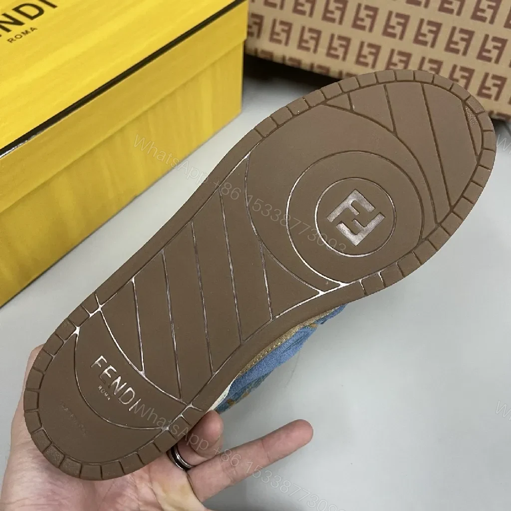 View 6 of Textured Suede & Mesh Sneaker: Modern Luxury Comfort