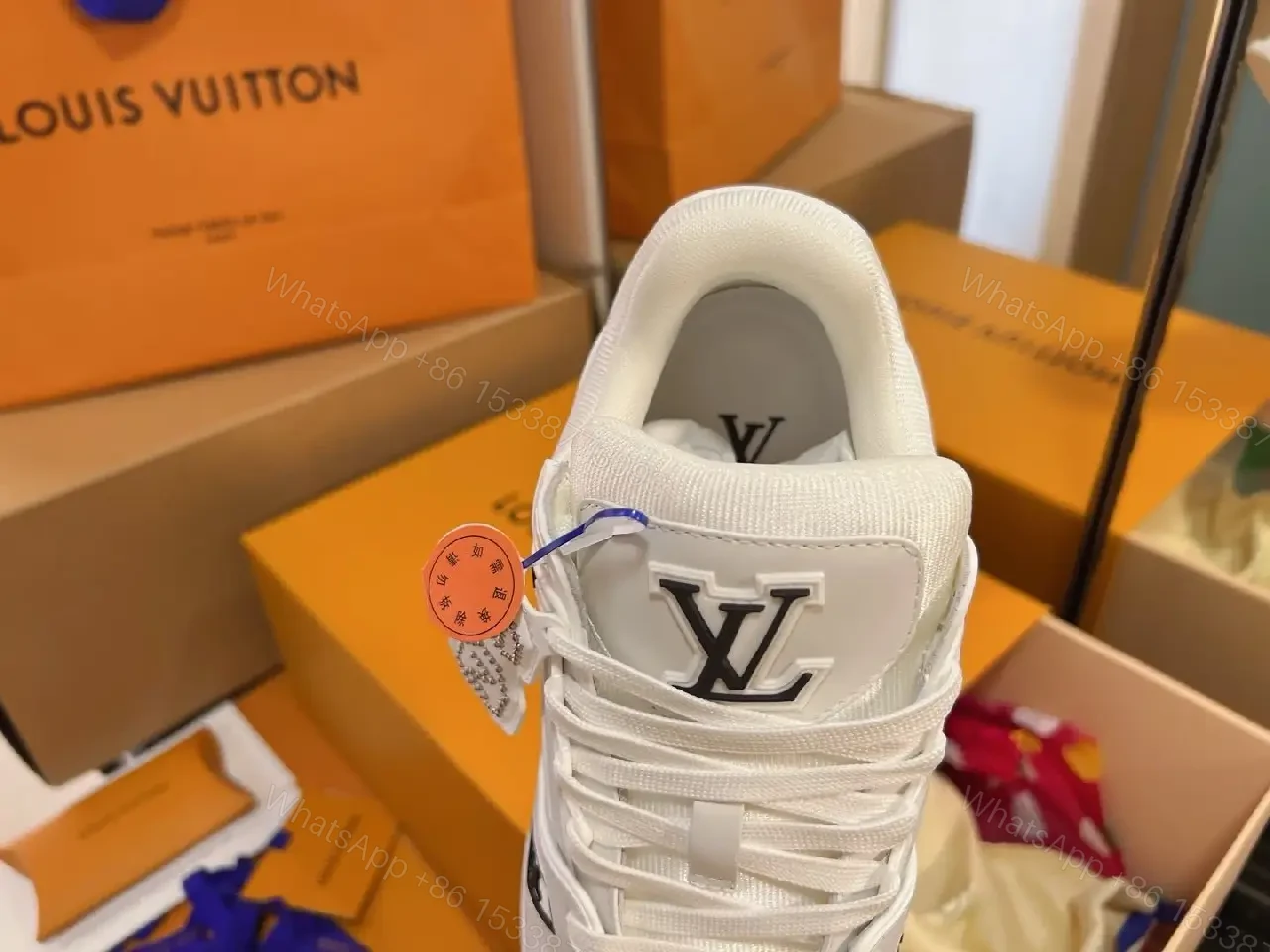 View 9 of White Leather Trainer, Modern Luxury, Everyday Comfort Sneaker