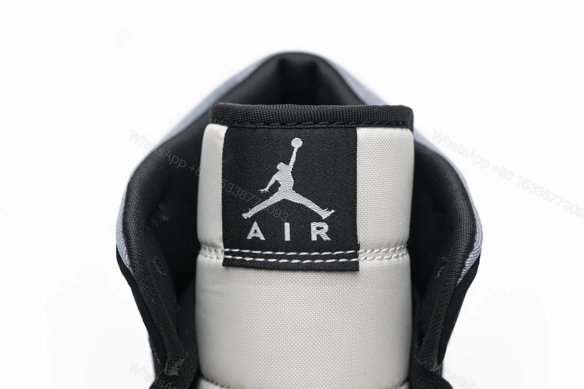 View 6 of Air Jordan 1 Mid Satin Grey Toe 852542-011