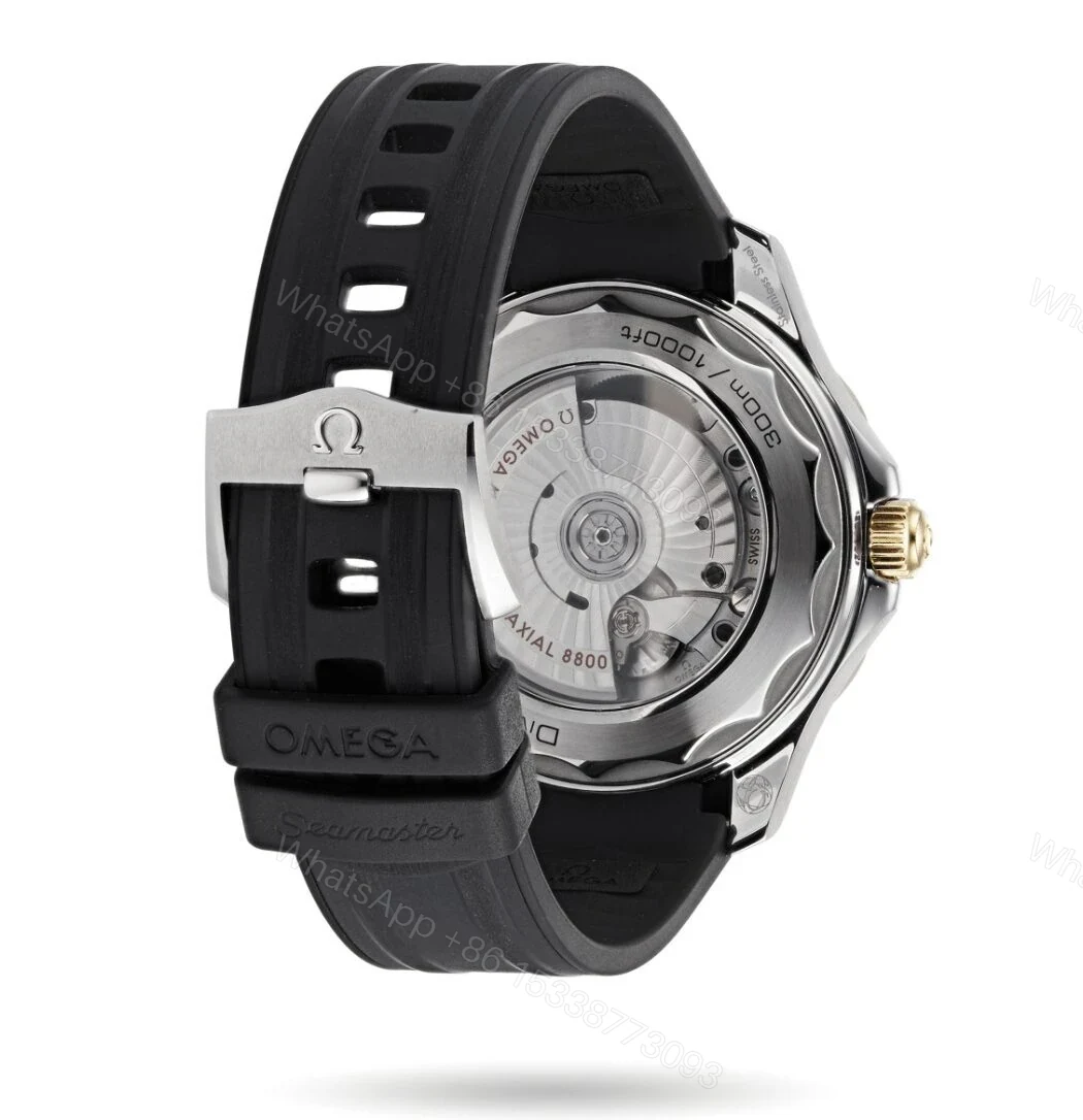 View 4 of Replica Omega Seamaster diver 300 co-axial Black Gold