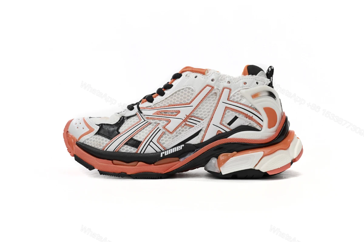 View 13 of Balenciaga Runner White Orange Black 677402 W3RB7 9051