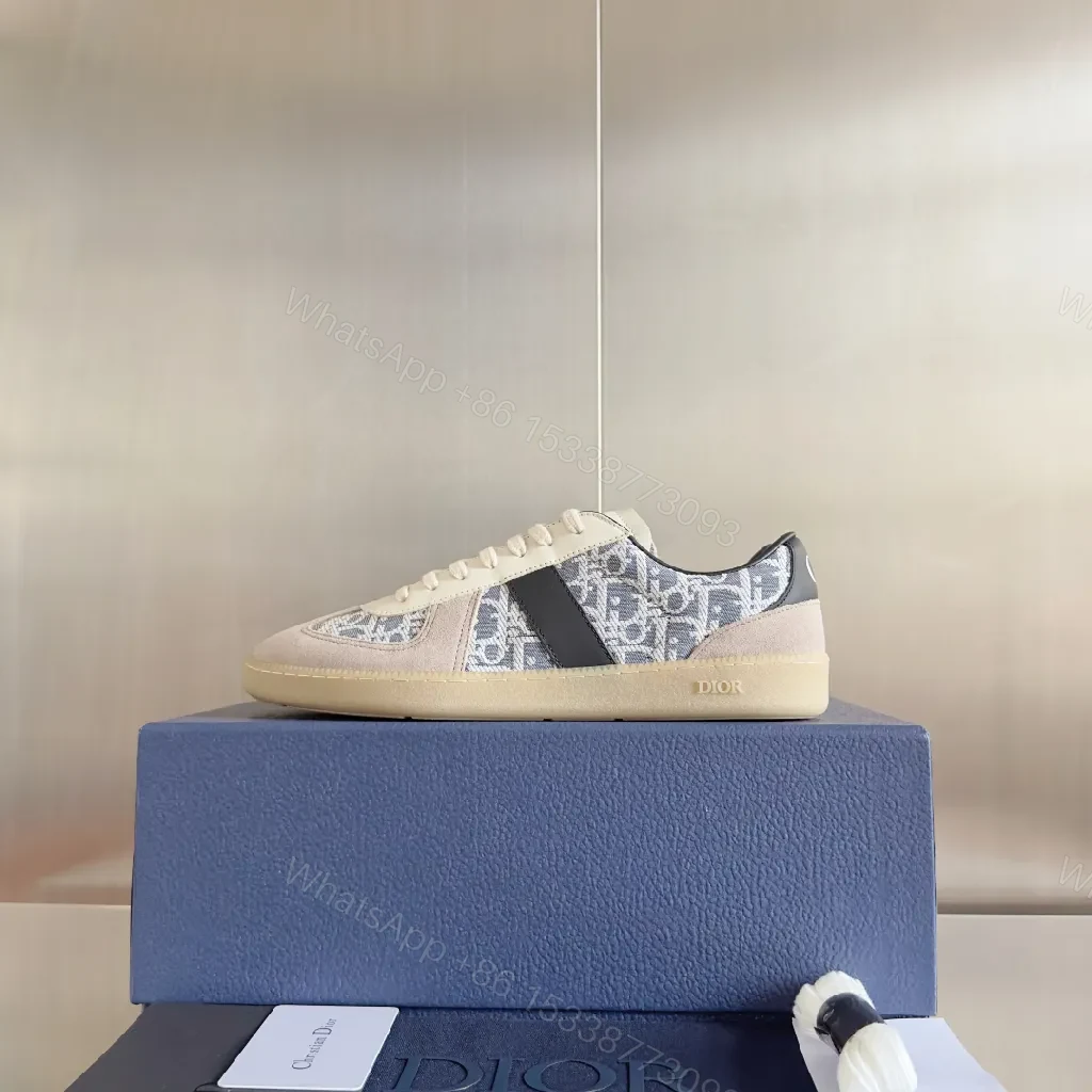 View 3 of Chic Beige Suede-Trim Designer-Inspired Sneakers