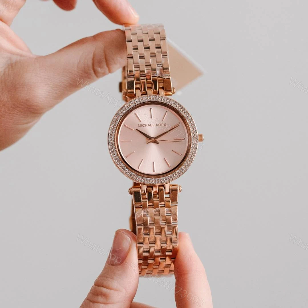 View 4 of First Copy Michael Kors Darci Copper Pink Watch For Women