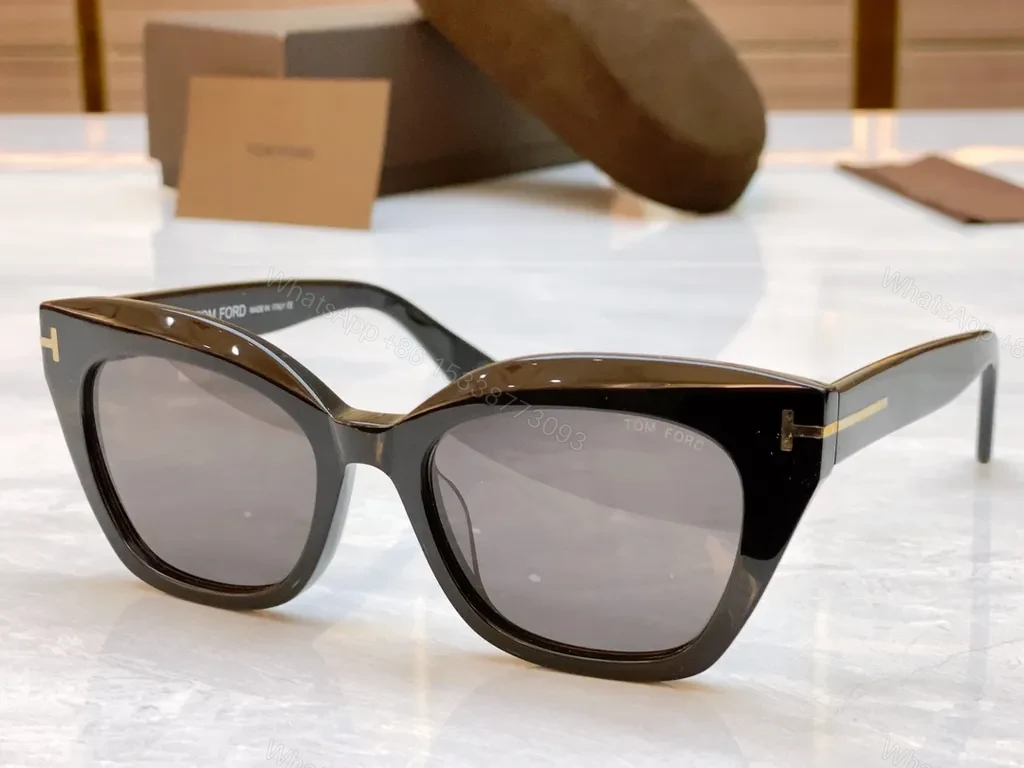 View 9 of Tom Ford Cat-Eye Sunglasses â€“ Premium Acetate, Gradient UV