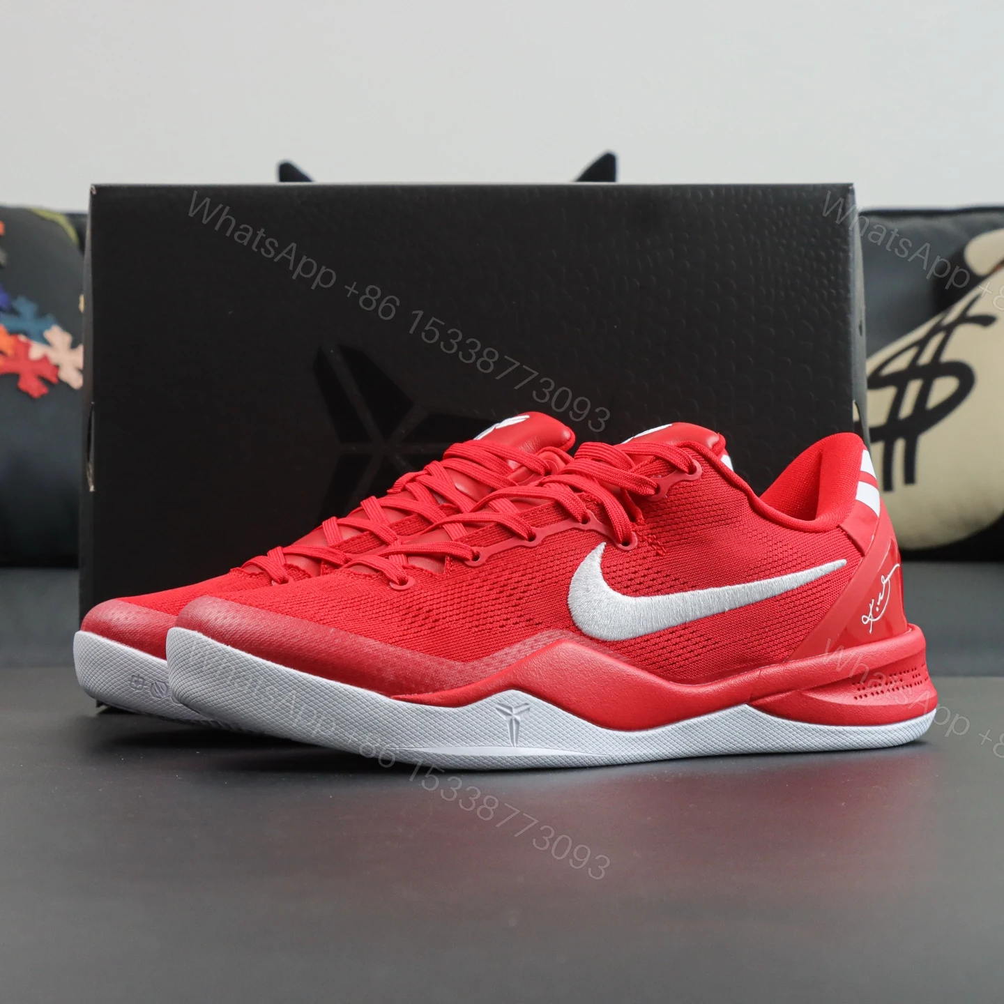 Kobe 8 Protro “University Red” Reps — view 1