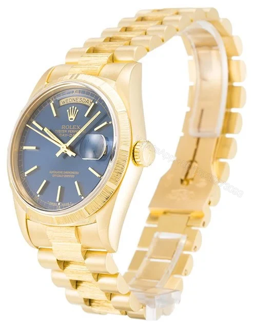 View 2 of Replica Rolex Day-Date Blue Dial 18248 36 mm