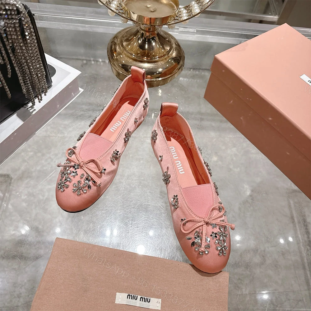 View 4 of MIUMIU Satin ballerinas