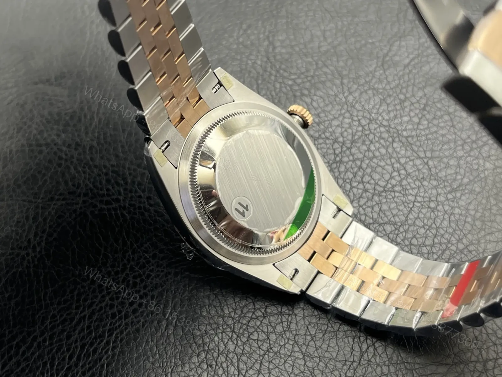 View 9 of Rolex Datejust 31 Stainless Steel Rose Gold Fluted Grey Roman Jubilee 278271-0030