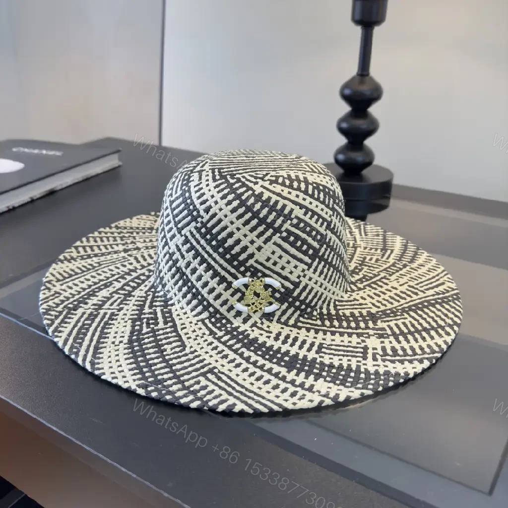 View 4 of Bold Geometric Hat with Luxe Pin—Premium Texture, All-Day Comfort