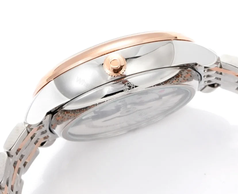 View 5 of Omega De Ville Prestige Quartz 24.4 Stainless Steel Red Gold MOP Bracelet 424.20.24.60.05.002