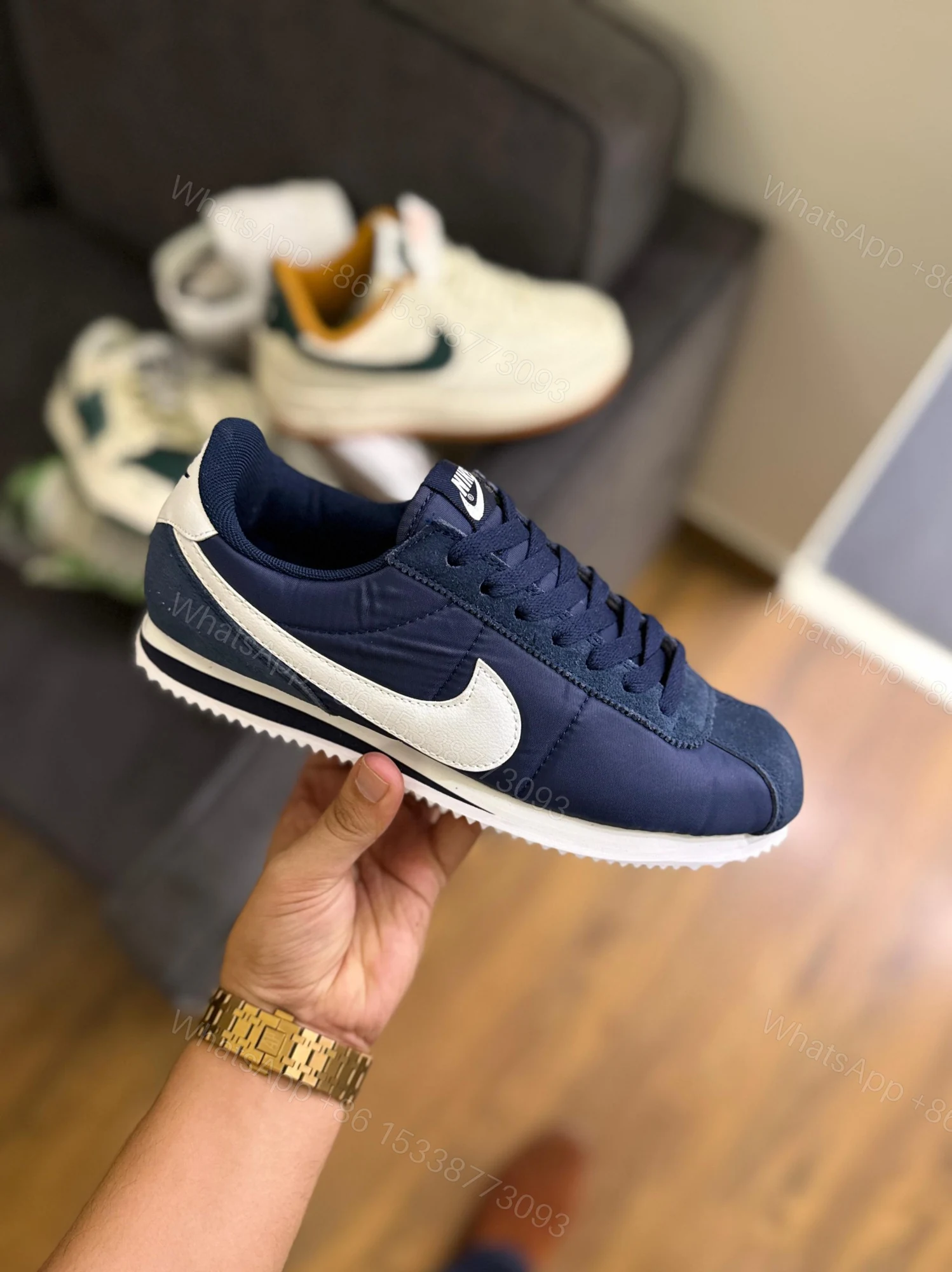 View 7 of First Copy Nike Cortez Nylon Navy