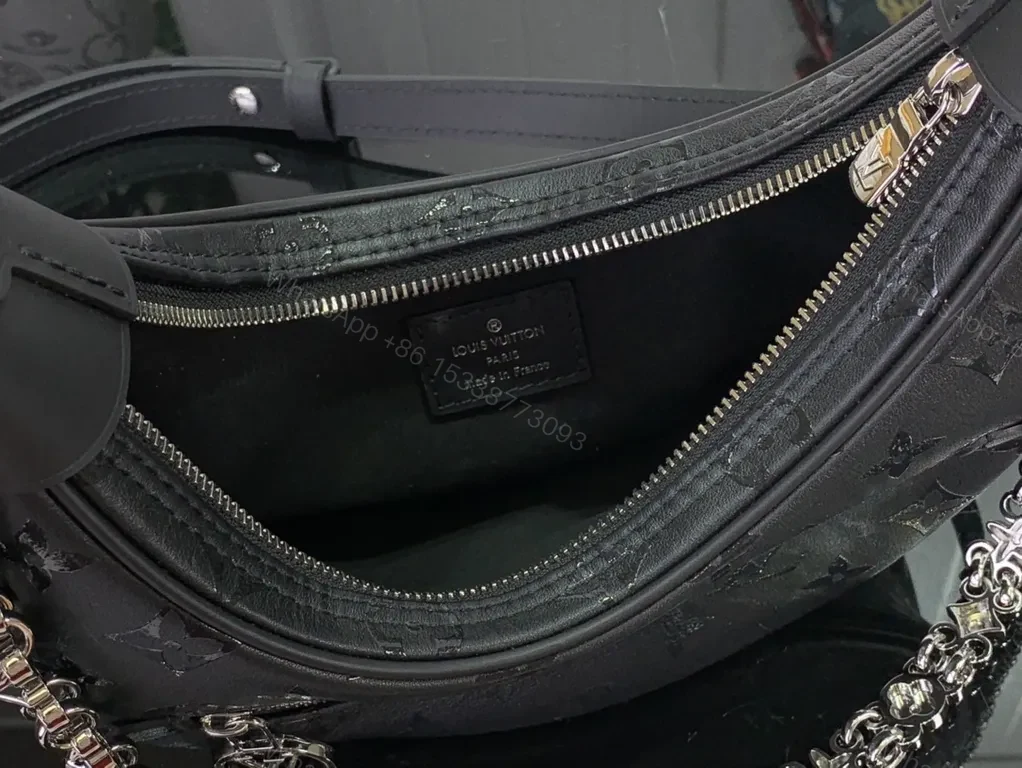 View 3 of Hologram Monogram Crescent Bag: Modern Luxury, Versatile Carry