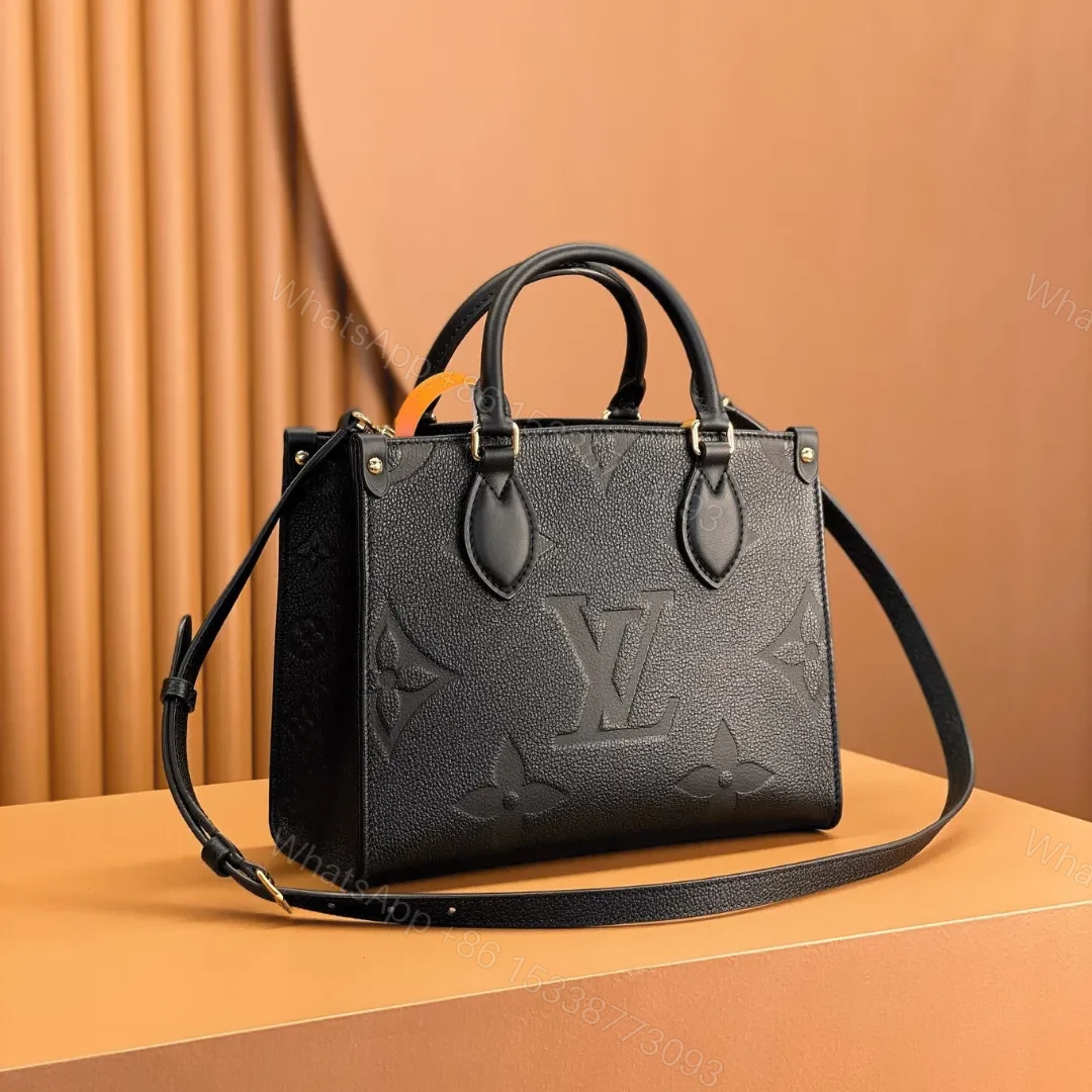 Louis Vuitton LV On The Go PM Tote Bag Black Handbags 25cm — view 1