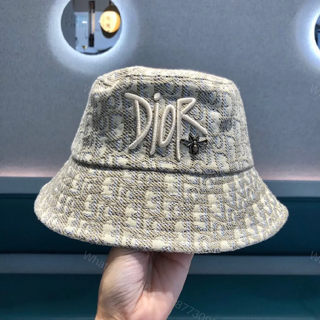 View 7 of Textured Monogram Bucket Hat: Jacquard Detail, Unisex Style