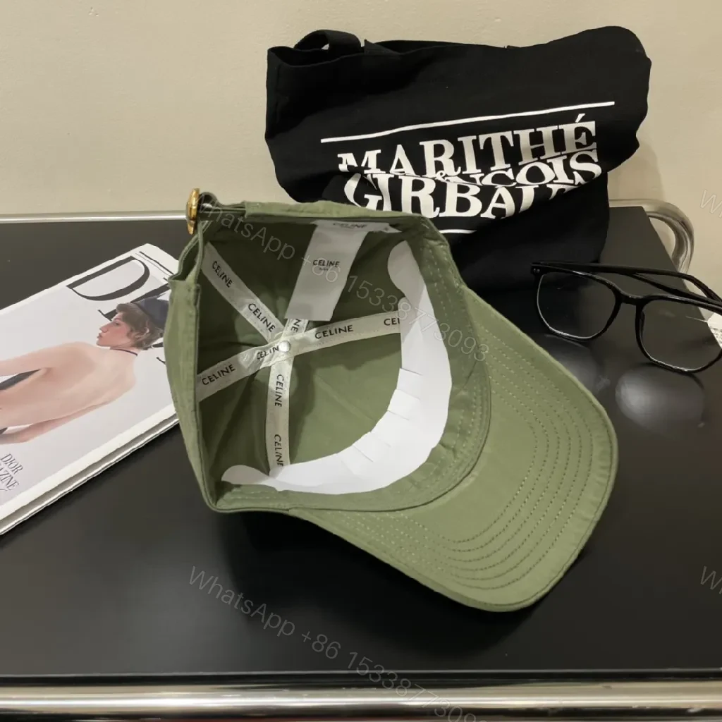 View 9 of Olive Cotton-Blend Cap: Subtle Luxury, All-Day Comfort