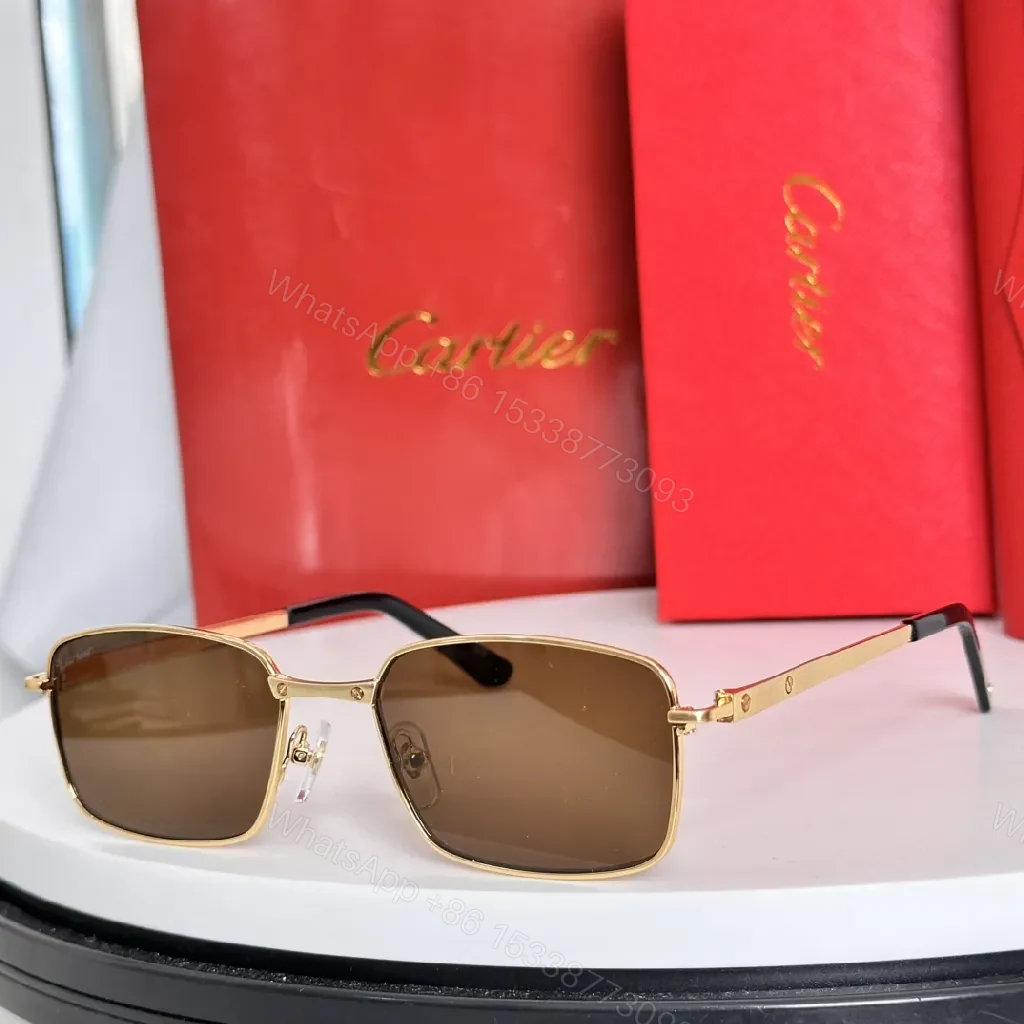 Golden Frame Sunglasses with Gradient Lenses, Luxury Metal Flight Style — view 1
