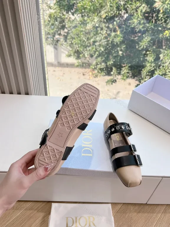 View 9 of Structured Leather Sandals â€” Dior Straps, Signature Hardware, Luxe Comfort