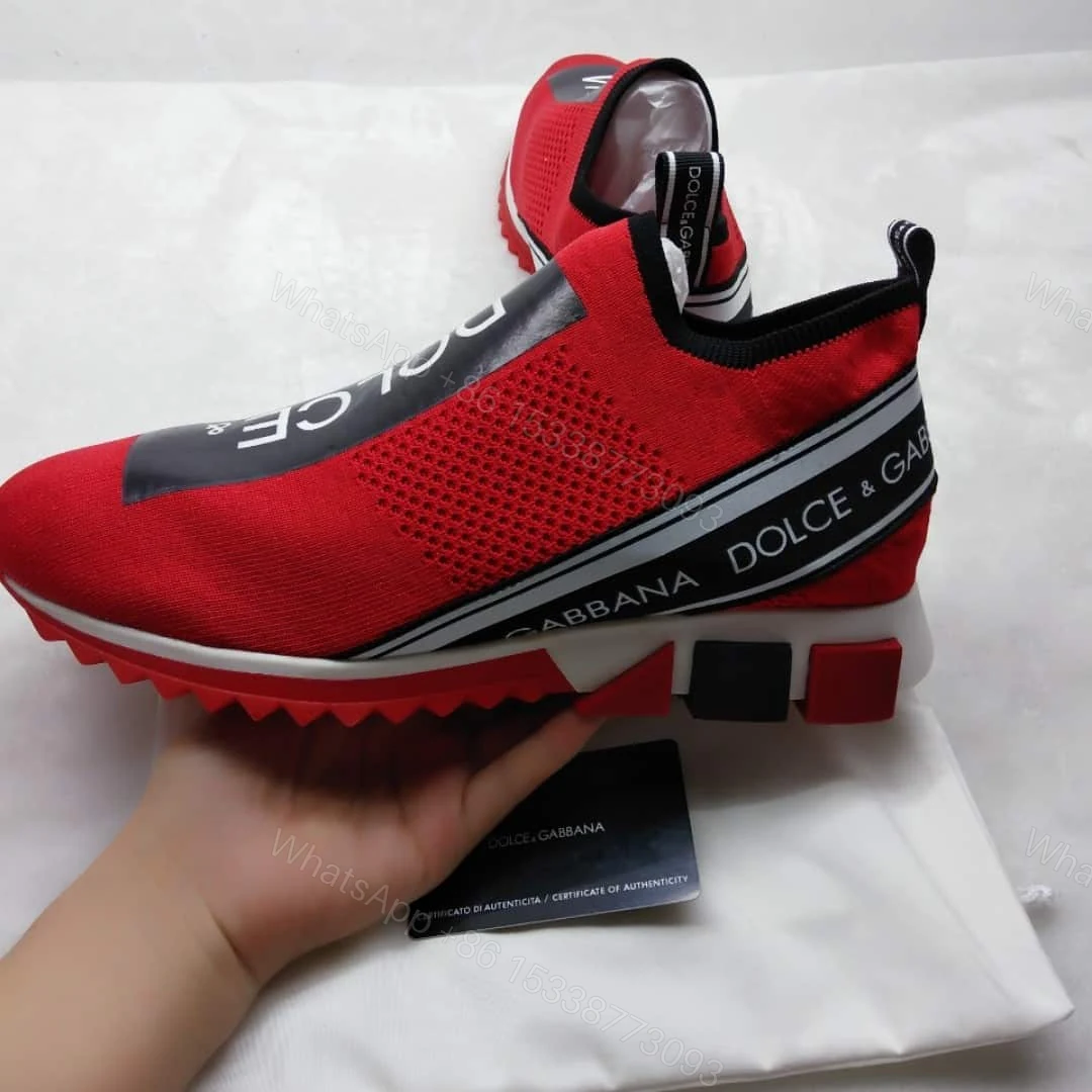 View 4 of DOLCE & GABBANA STRETCH MESH SORRENTO SNEAKERS WITH LOGO – DG049