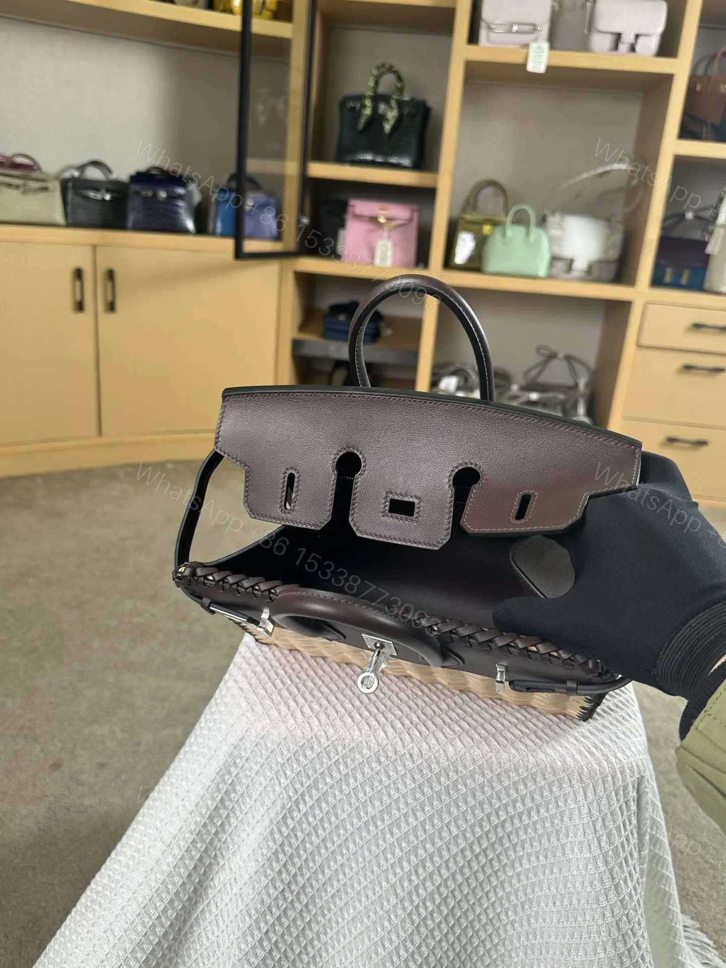 View 9 of Hermes Birkin 25cm Saddle Leather