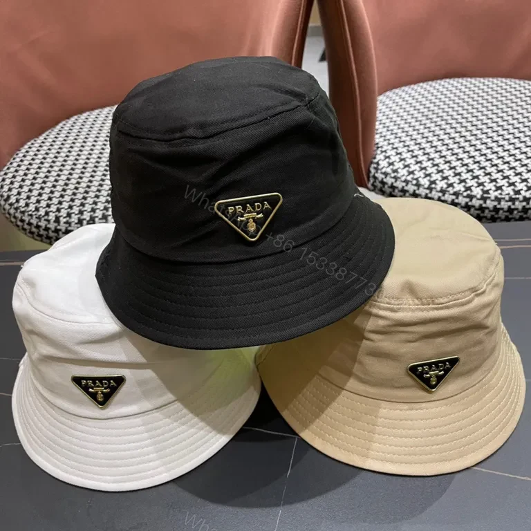 View 3 of Beige Premium Bucket Hat, Subtle Hardware Detailing, Luxury Style