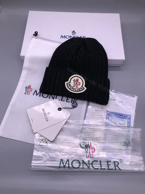 View 6 of Chic Wool Beanie: Luxury Knit with Moncler Badge