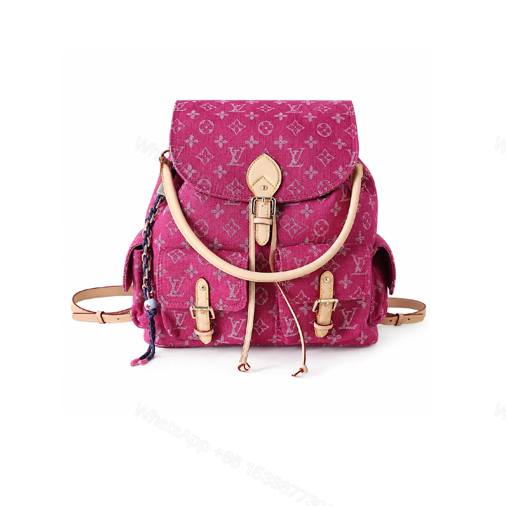 Louis Vuitton Montsouris Cargo Backpack Pink Denim 32Cm — view 1