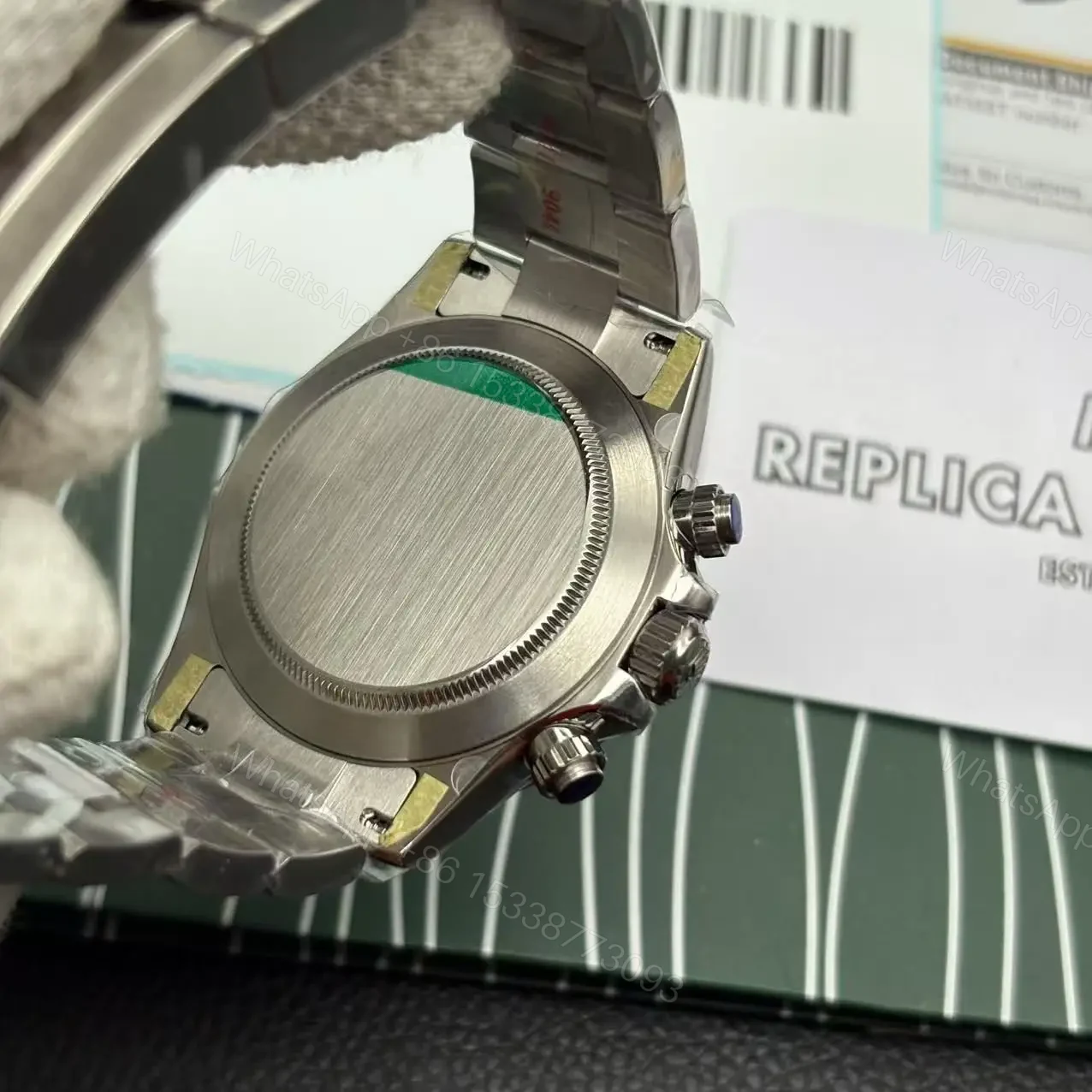 View 8 of Replica Silver Rolex Daytona Swiss Clone model 116520