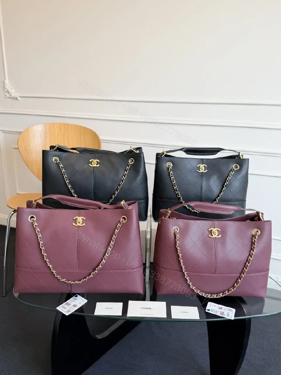 View 12 of Quilted Velvet Satchel: Gold Hardware Luxury Bag