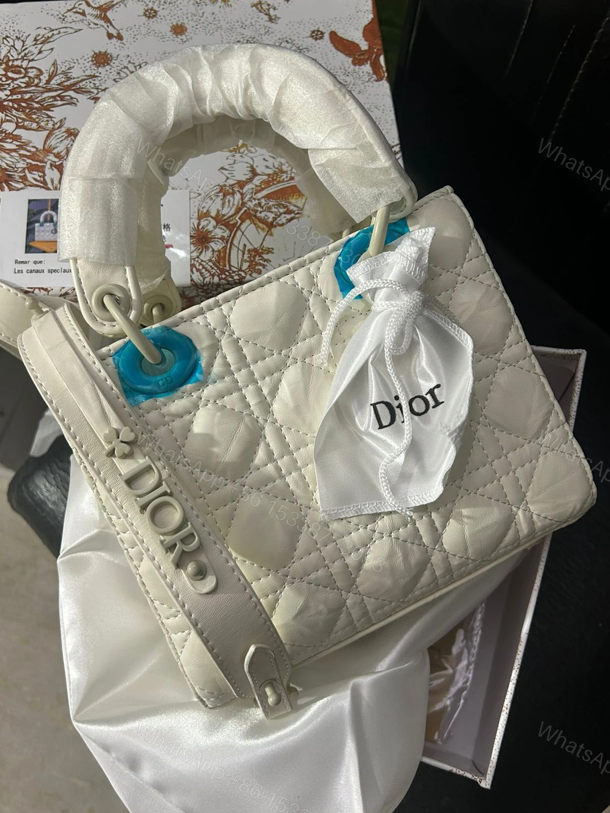 View 3 of FIRST COPY Christian Dior Lady Dior High Quality Bag
