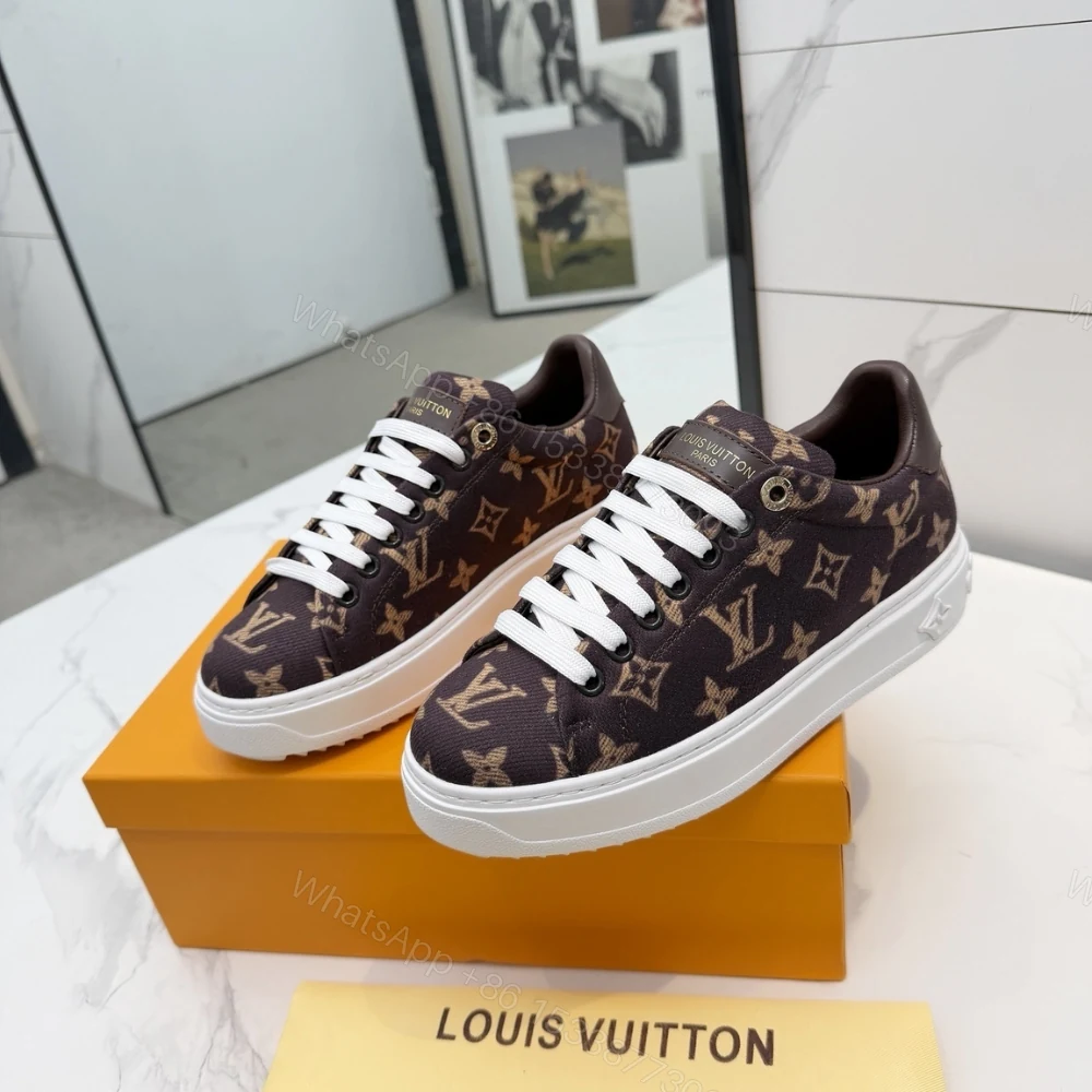 View 4 of Louis Vuitton Time Out Sneaker Brown 1Aivbl