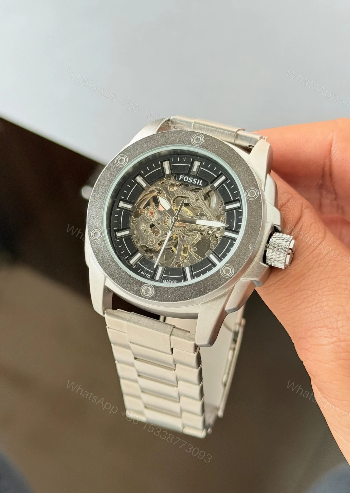 View 2 of Fossil Modern Machine Automatic Black Dial Watch First Copy | 7AA Quality Replica