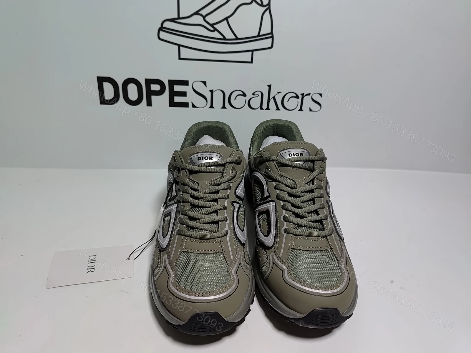 View 14 of Dior B30 Low Top Olive 3SN279ZRD_H680