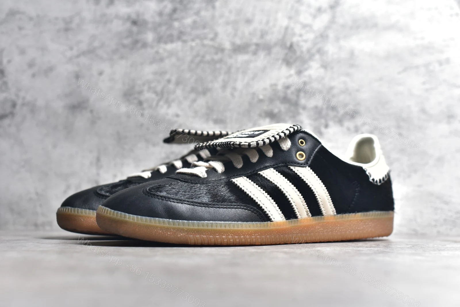 View 2 of Adidas Samba Pony Tonal Wales Bonner Core Black