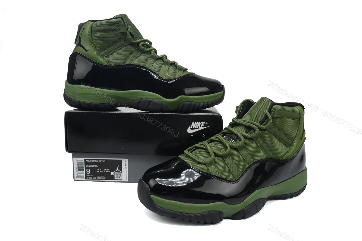 View 2 of Air Jordan 11 Retro Green CT8012-300
