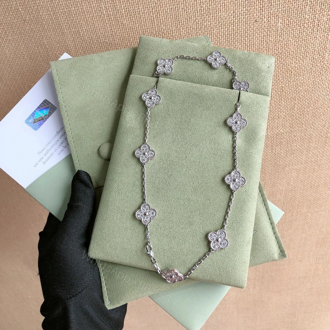 View 5 of Van Cleef & Arpels Vintage Alhambra Necklace Full Diamonds