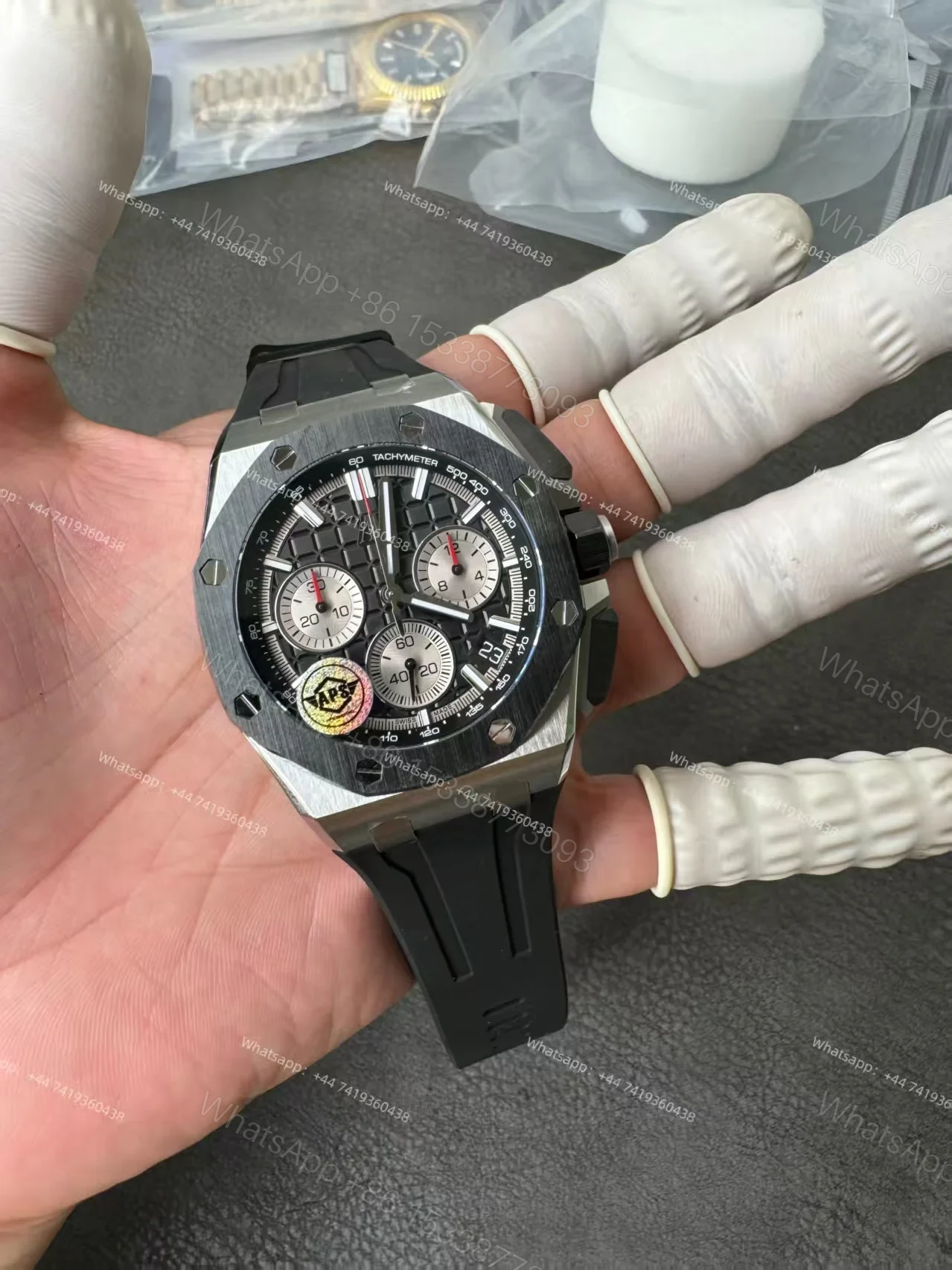 View 3 of Audemars Piguet Super Clone Royal Oak Offshore Black Dial 26420 Chronograph 43mm